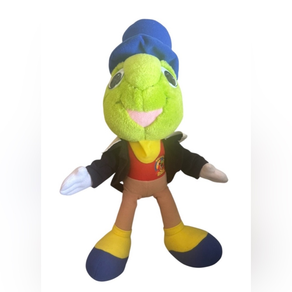 DISNEY- RARE- JIMINY CRICKET - Vintage Plush Toy- 1992